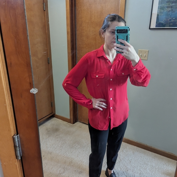 Express and Loft chiffon blouses - Picture 7 of 8